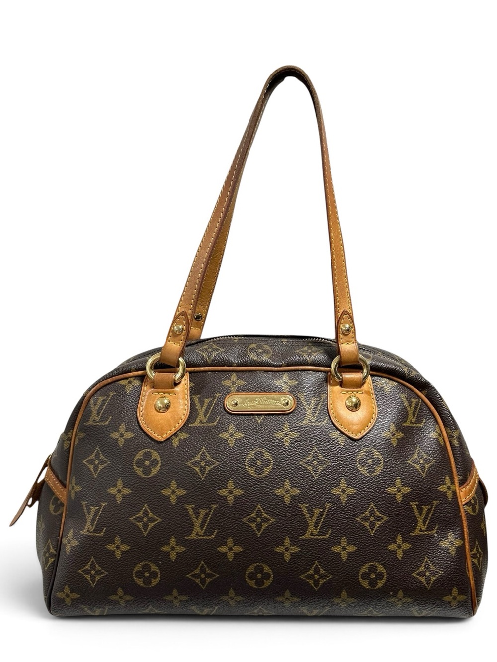 Louis Vuitton Montorgueil PM Monogram & Vachetta Leather Classic Shoulder Bag